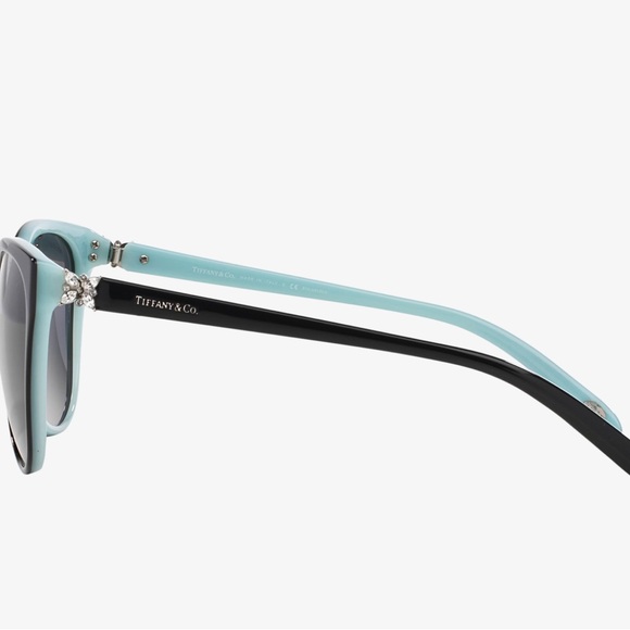 Tiffany & Co Cat-Eye Crystal Sunglasses Blk Diamond-Style EUC TF4089B - Picture 7 of 11